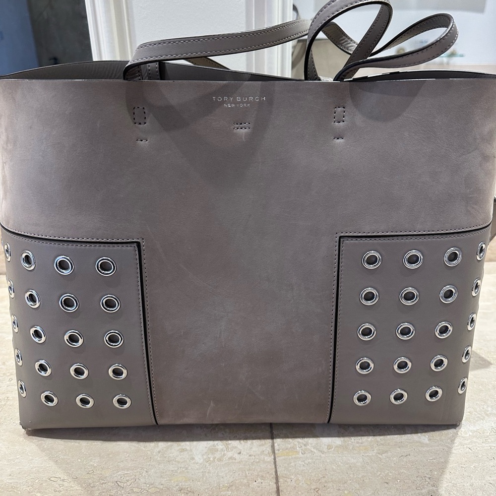 Large Tory Burch leather tote bag